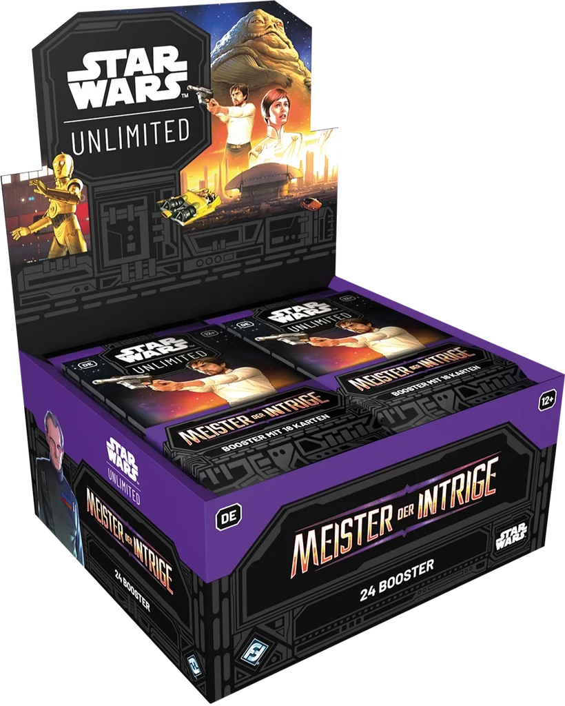Star Wars Unlimited Meister der Intrige Booster Display Deutsch mit 24 Boostern